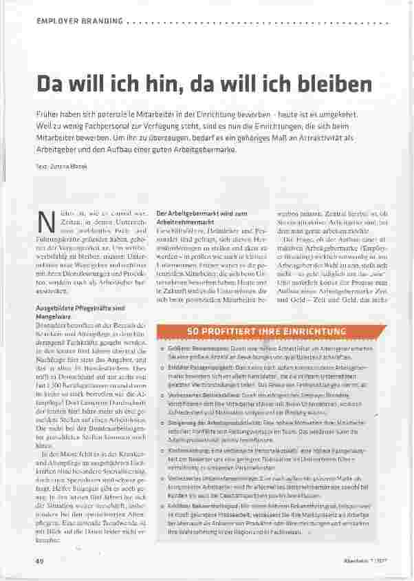 Vorschauseite 1: Da will ich hin, da will ich bleiben