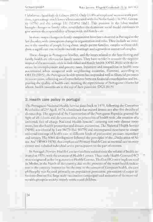 Vorschauseite 4: Familiengesundheitspflege Entwicklung und Implementation in der Primärversorgung in Portugal