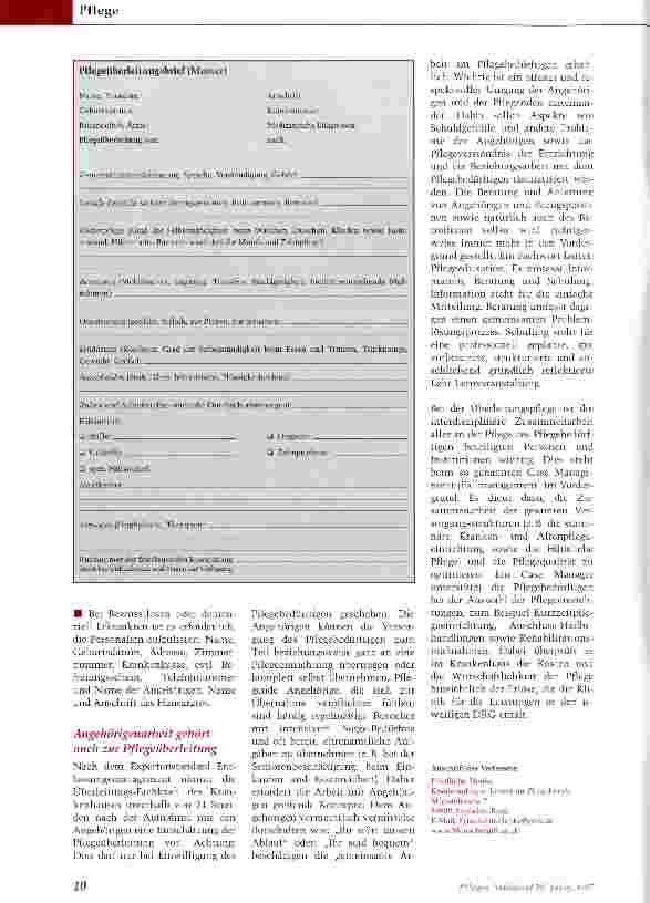 Vorschauseite 4: Versorgungsbrüche vermeiden -Pflegeüberleitung optimieren
