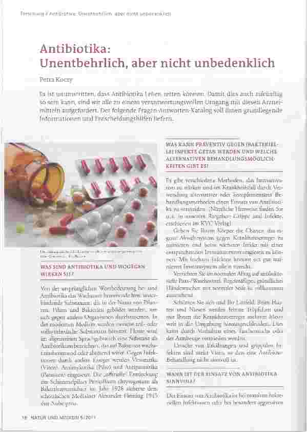 Vorschauseite 1: Antibiotika: Unentbehrlich, aber nicht unbedenklich