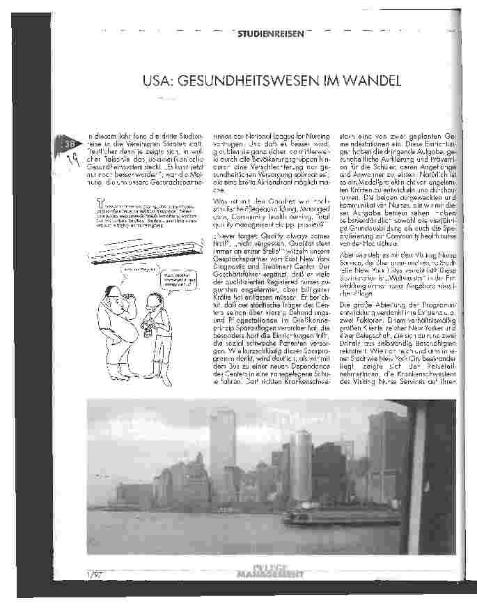 Vorschauseite 1: USA: Gesundheitswesen im Wandel
