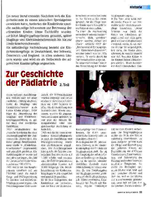 Vorschauseite 2: Zur Geschichte der Pädiatrie 2. Teil