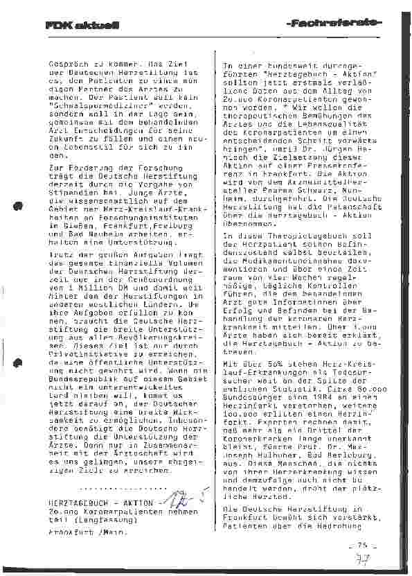 Vorschauseite 2: Die Deutsche Herzstiftung -ihre Ziele und Aufgaben -