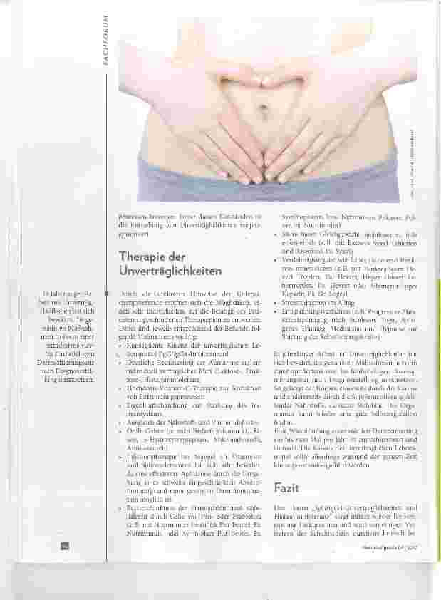 Vorschauseite 4: Nahrungsmittelunverträglichkeiten Gesund ist, was man verträgt