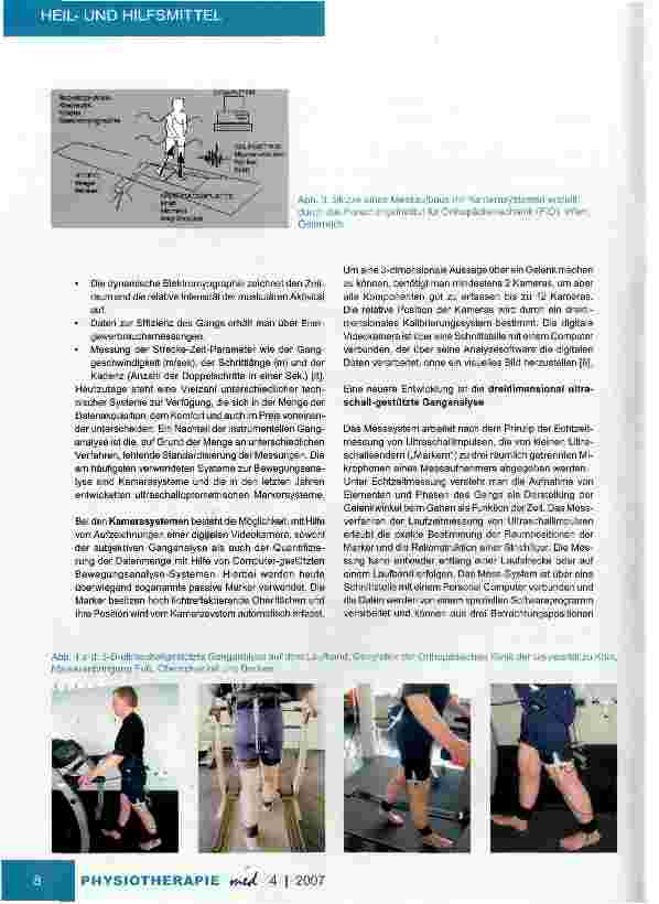 Vorschauseite 4: Die GanganalyseGrundlagen und Methoden