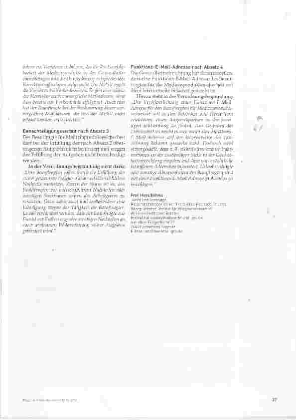 Vorschauseite 4: Die neue Medizinprodukte-Betreiberverordnung, Teil 3