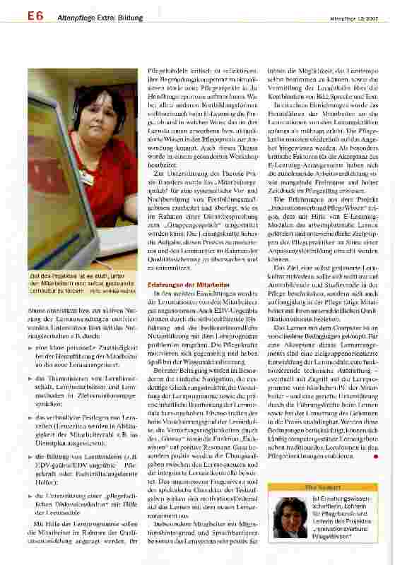 Vorschauseite 4: Lernort Arbeitsplatz