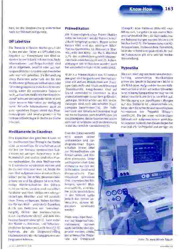Vorschauseite 2: Anästhesie in der Stillzeit