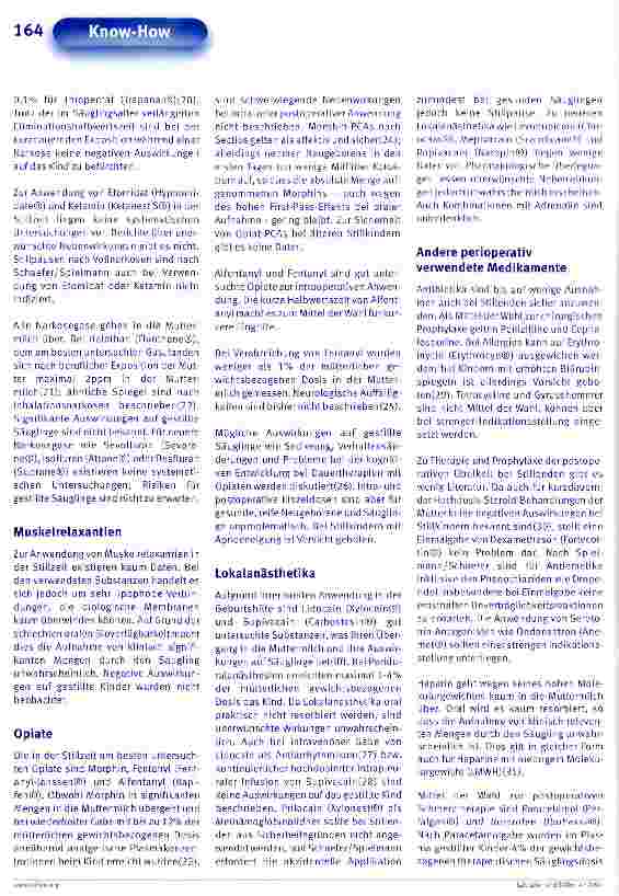 Vorschauseite 3: Anästhesie in der Stillzeit