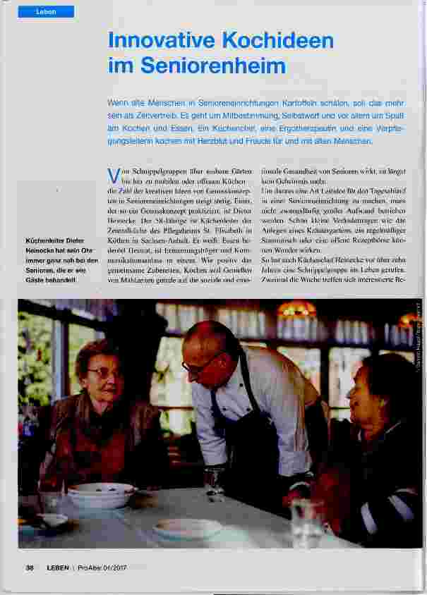 Vorschauseite 1: Innovative Kochideen im Seniorenheim