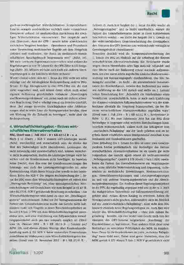 Vorschauseite 4: Quo vadis, 1. Senat des BSG?