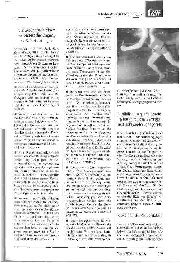 Vorschauseite 2: Rehabilitation im Aufwind?