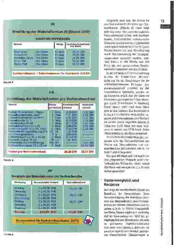 Vorschauseite 4: Teuerer ist billiger Hydroaktive Wundverbände auf dem wirtschaftlichen Prüfstand