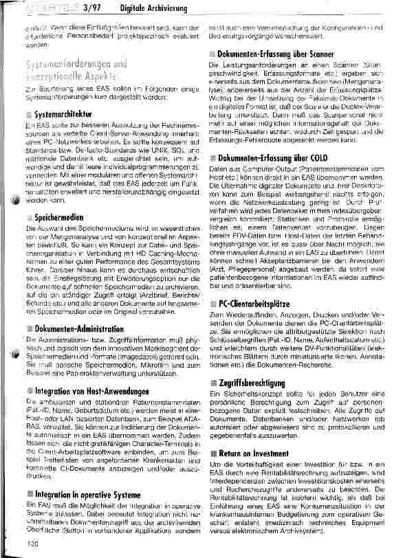 Vorschauseite 3: Elektronische Archivierung und digitaler Dokumentenaustausch im Krankenhaus Konzeptionelle und rechtliche Aspekte