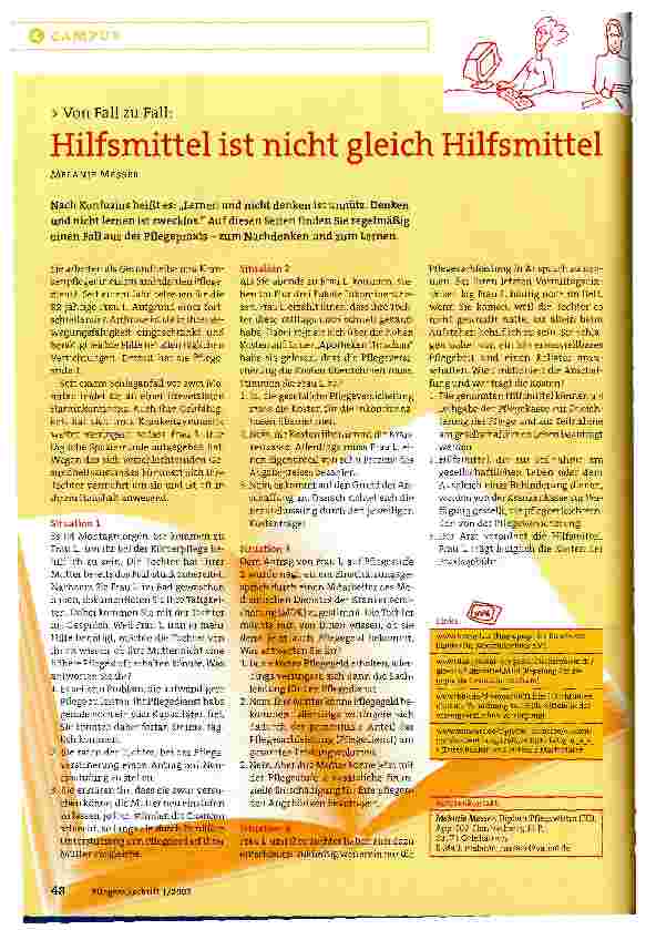 Vorschauseite 1: Von Fall zu Fall: Hilfsmittel ist nicht gleich Hilfsmittel