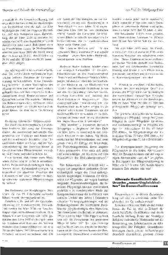 Vorschauseite 2: Wandel und Zukunft der Krankenpflege