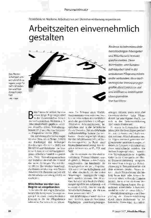 Vorschauseite 1: Arbeitszeiten einvernehmlich gestalten