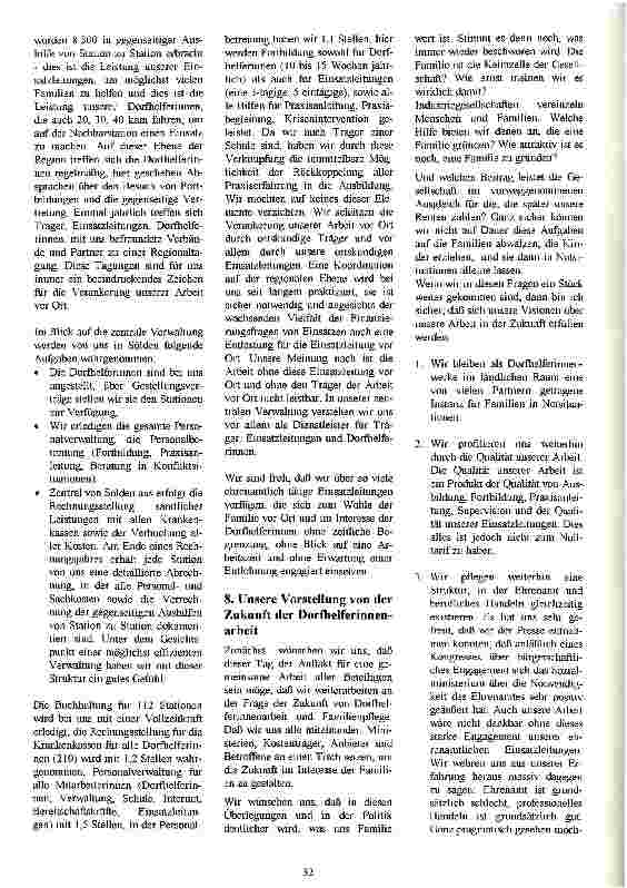 Vorschauseite 5: Welche Strukturen braucht die Dorfhilfe in der Zukunft? Die Praxis der Dorfhilfe