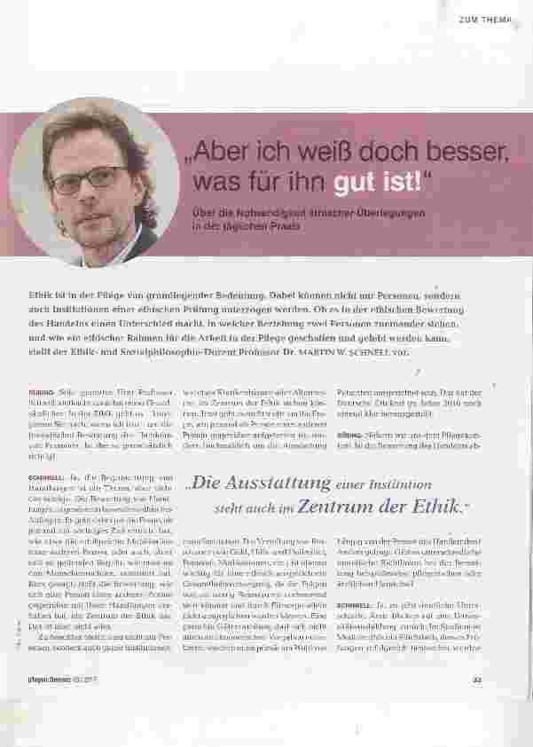 Vorschauseite 1: Aber ich weiß doch besser, was für ihn