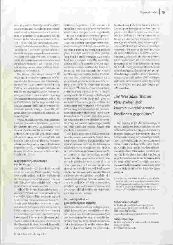 Vorschauseite 2: Nicht-invasive Pränataltests