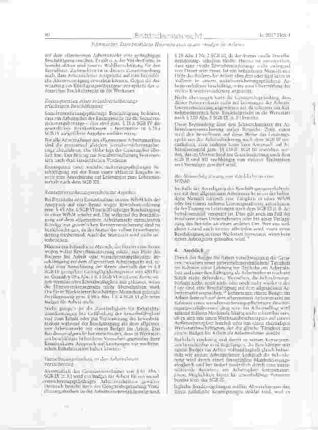 Vorschauseite 3: Erste rechtliche Hinweise zum neuen »Budget für Arbeit«