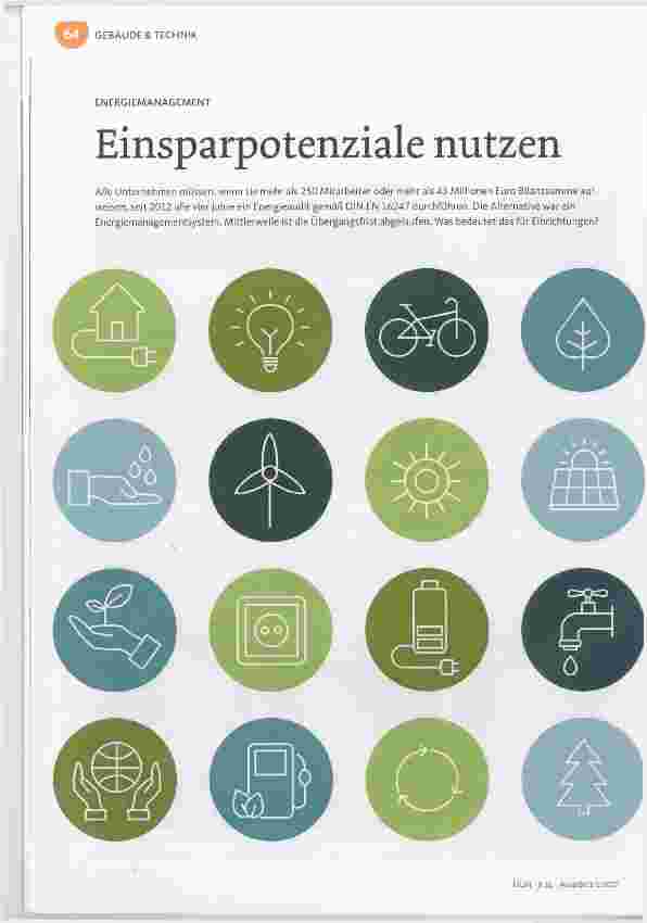 Vorschauseite 1: Einsparpotenziale nutzen