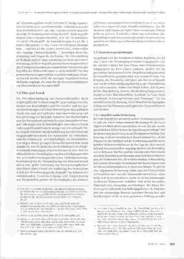 Vorschauseite 2: Die personalvertretungsrechtliche Verselbstständigung von Nebenstellen oder Teilen einer Dienststelle und ihre Folgen - Teil 1