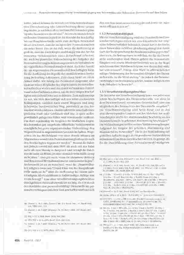 Vorschauseite 3: Die personalvertretungsrechtliche Verselbstständigung von Nebenstellen oder Teilen einer Dienststelle und ihre Folgen - Teil 1