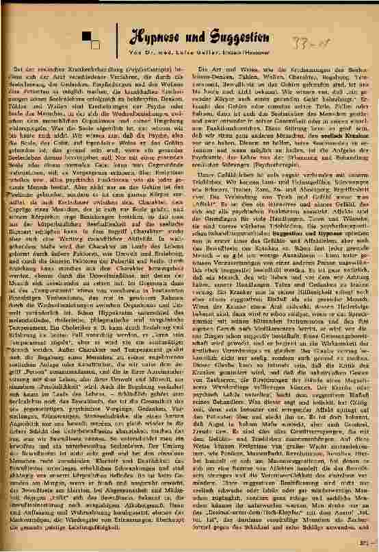 Vorschauseite 1: Hypnose und Suggestion