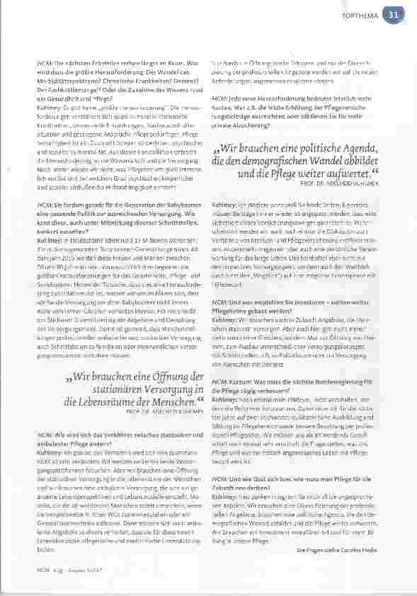 Vorschauseite 2: Weitblick statt „Wegblick“