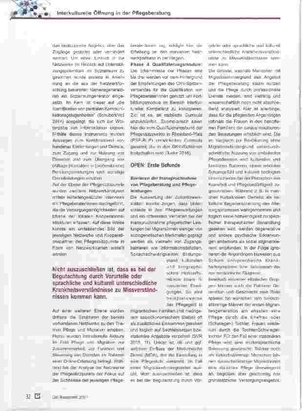 Vorschauseite 2: Interkulturelle Öffnung in der Pflegeberatung