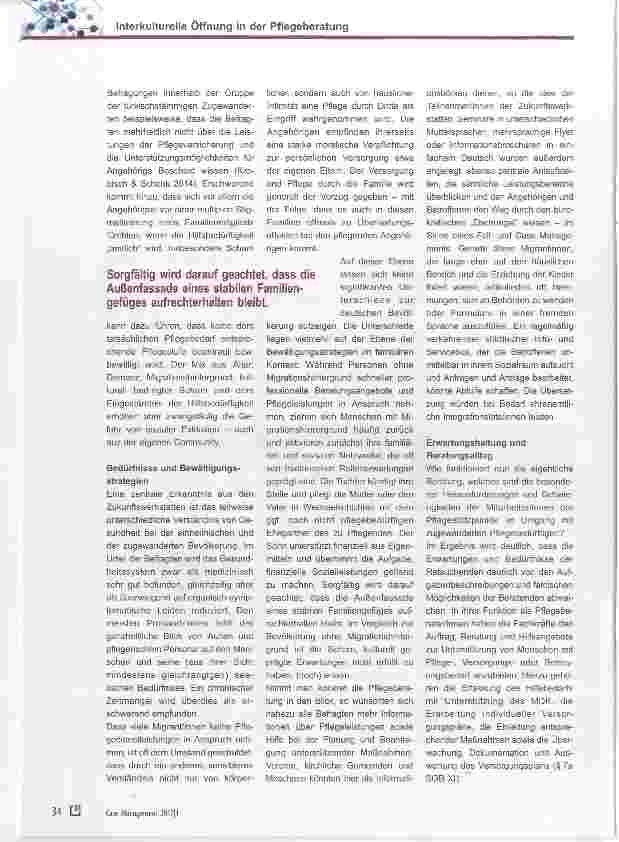 Vorschauseite 4: Interkulturelle Öffnung in der Pflegeberatung