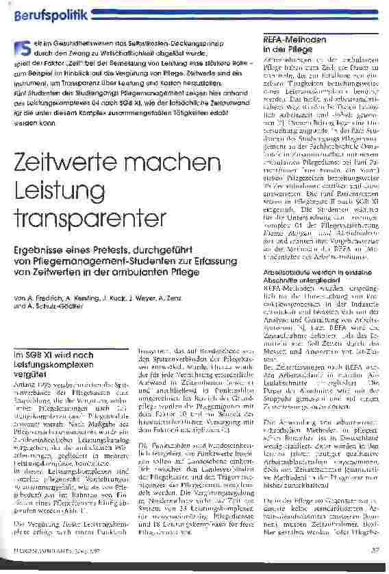 Vorschauseite 1: Zeitwerte machen Leistung transparenter