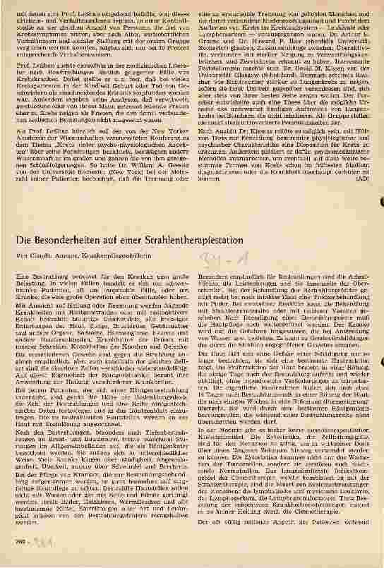 Vorschauseite 2: Krebs und Psyche
