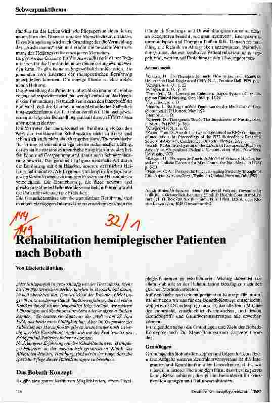 Vorschauseite 3: Therapeutische Berührung Eine neue Heilmethode auf der Basis menschlicher Interaktionen