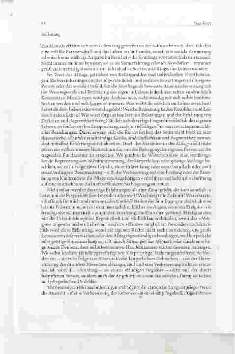Vorschauseite 2: Zur Sinnfrage in der Langzeitpflege