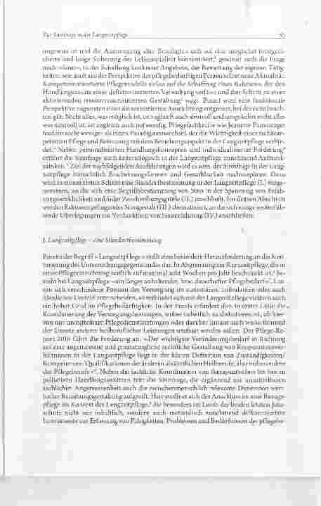 Vorschauseite 3: Zur Sinnfrage in der Langzeitpflege