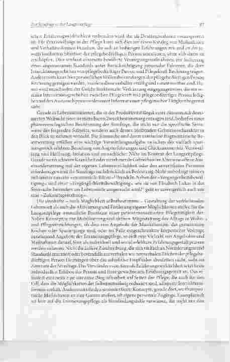 Vorschauseite 5: Zur Sinnfrage in der Langzeitpflege