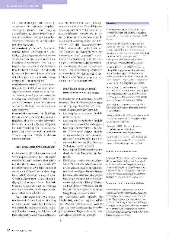 Vorschauseite 6: E-LEARNING FÜR LEHRENDE