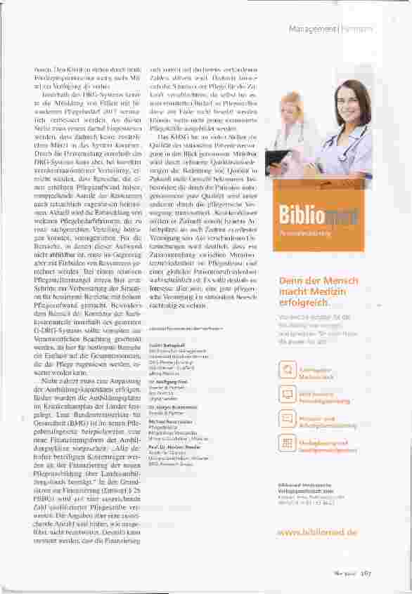 Vorschauseite 6: Pflege im DRG-System 2017 An Gewicht gewonnen
