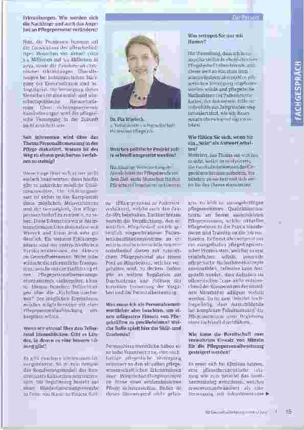 Vorschauseite 2: Pflege an der Grenze?