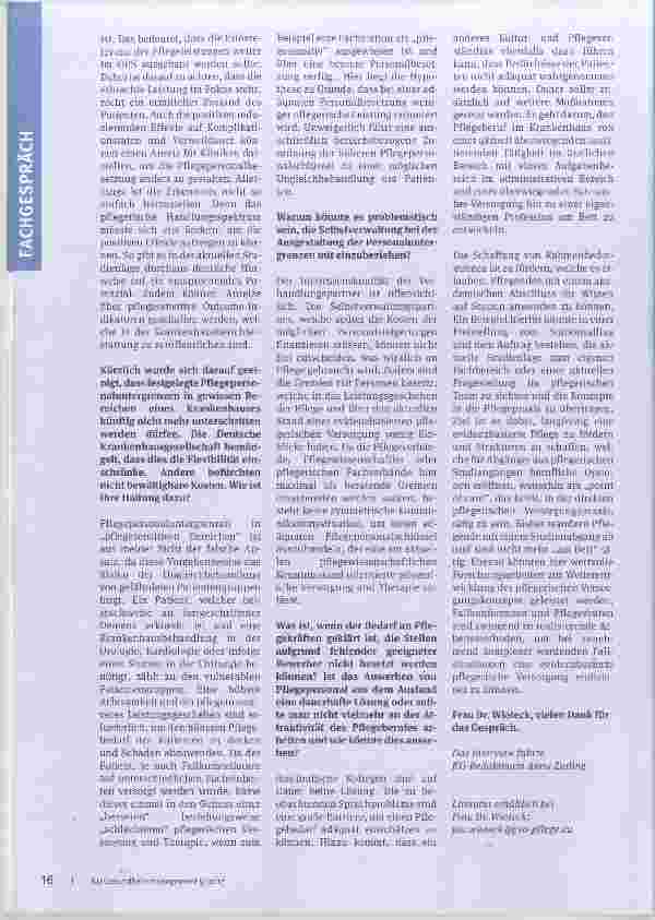 Vorschauseite 3: Pflege an der Grenze?