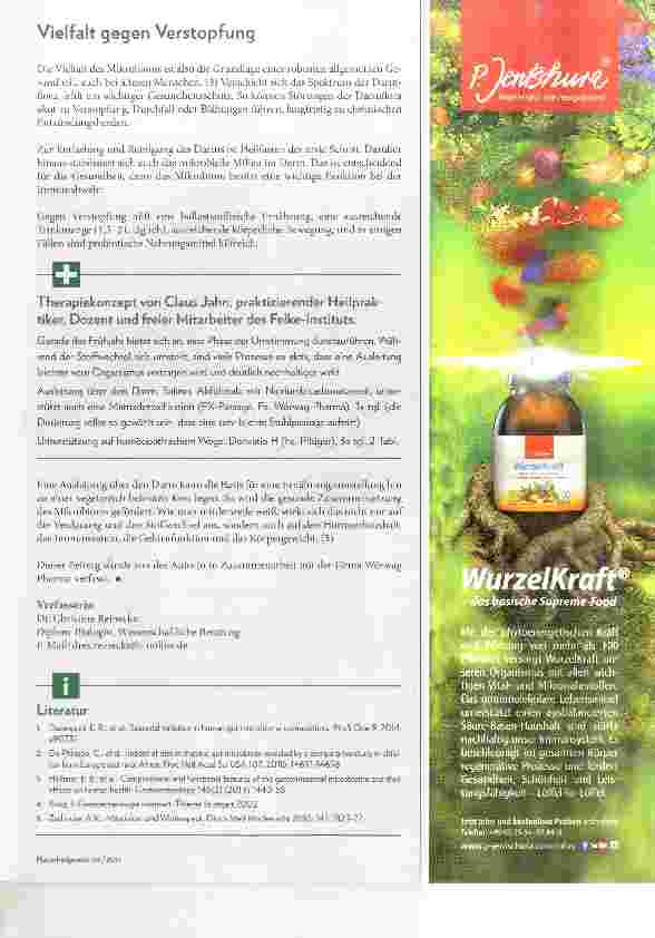 Vorschauseite 3: Darmgesundheit Eine Übersicht zur Studienlage