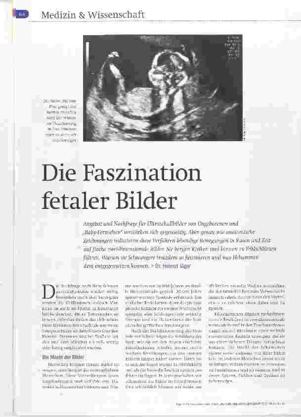 Vorschauseite 1: Die Faszination fetaler Bilder