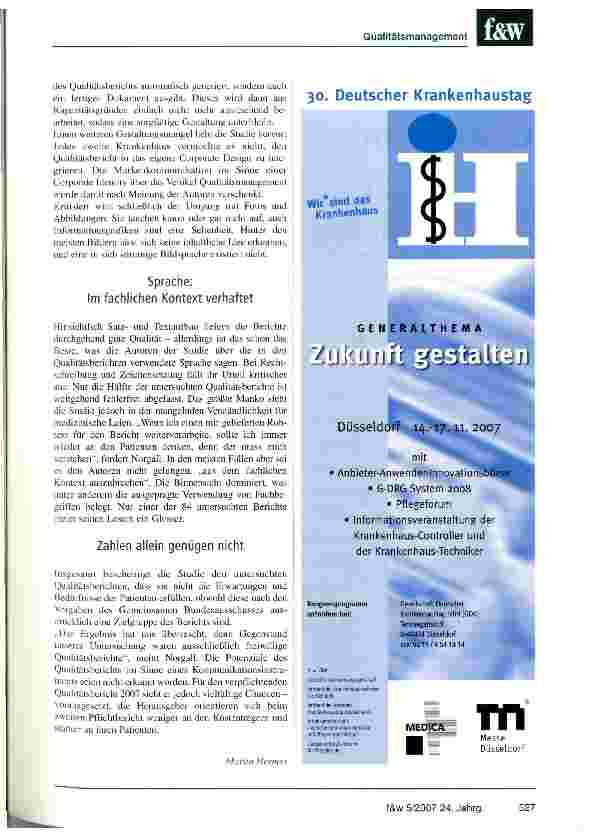 Vorschauseite 4: Auf zum zweiten Anlauf: Qualitätsbericht 2006