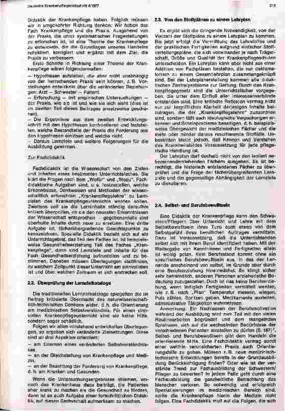 Vorschauseite 5: Didaktik der Krankenpflege Versuch einer Begründung