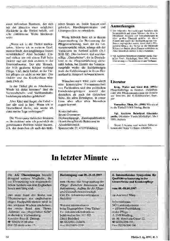 Vorschauseite 4: Altenhilfe in der Türkei