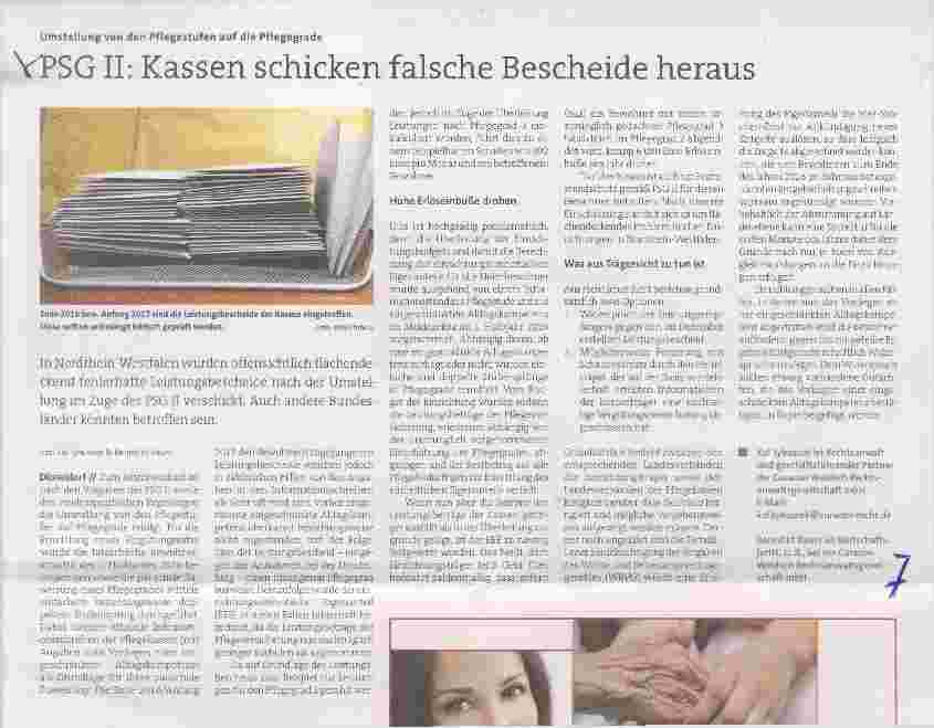 Vorschauseite 1: PSGII: Kassen schicken falsche Bescheide heraus