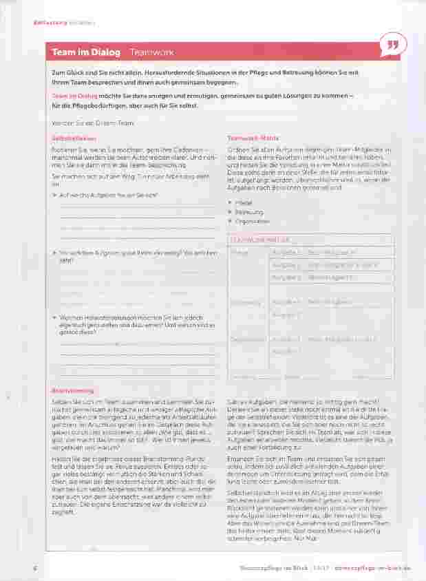 Vorschauseite 2: Jeder nach seinen Fähigkeiten