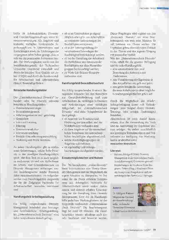 Vorschauseite 2: Handlungsfelder im Diversity Management